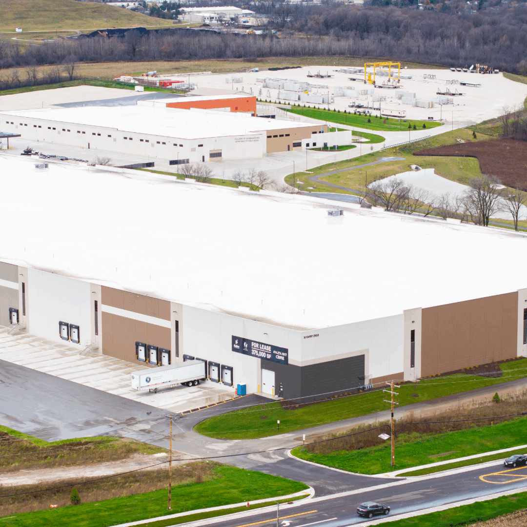 Germantown Industrial Rear Aerial