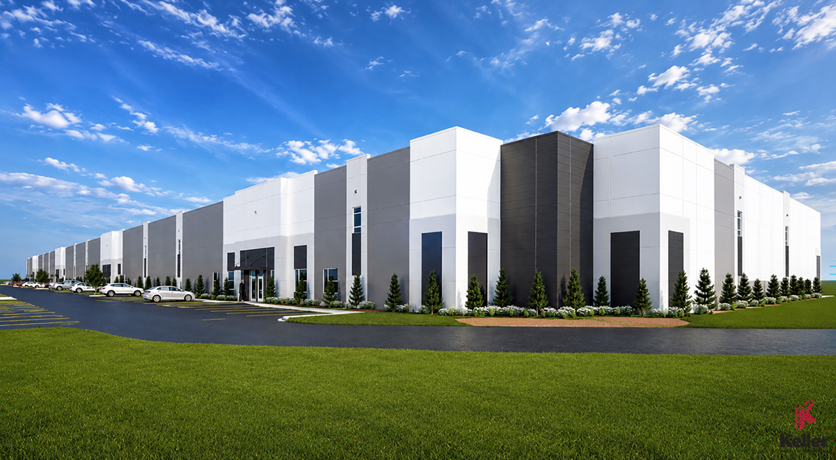 Town 9 Industrial Phase II Building B Entry Rendering